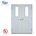 steel fireproof door with two window exit emergency door manufacturer